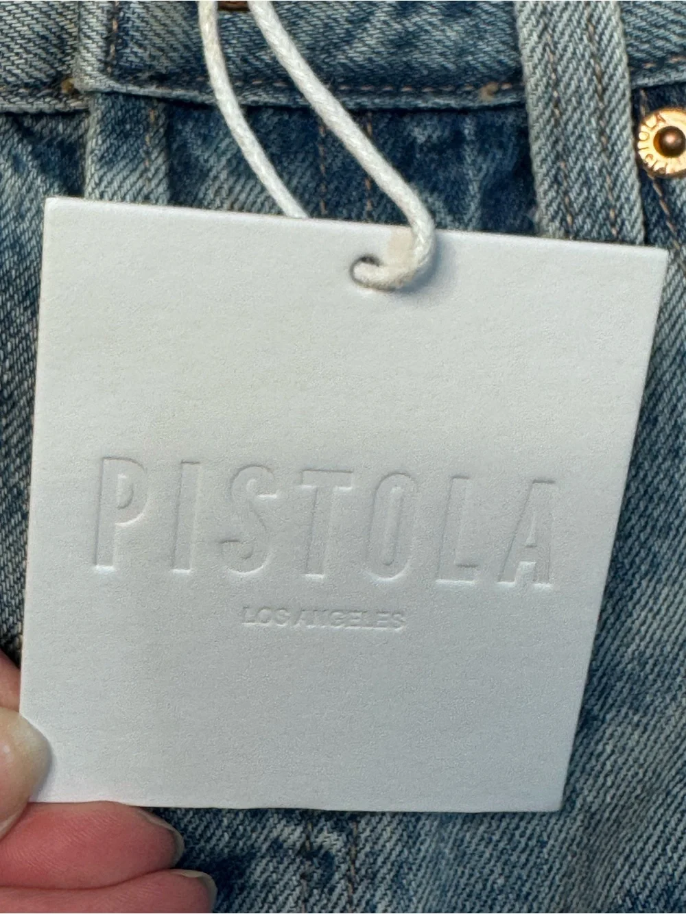 NEW PISTOLA Cassie Super High Rise Straight Jeans Bramble - Picture 9 of 16